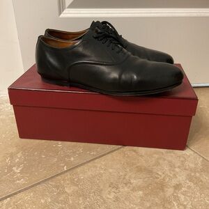 Bally Black Leather Oxfords